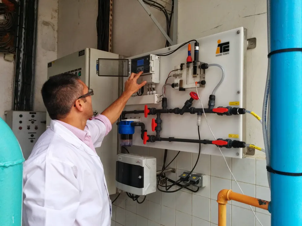 Aqua’Tec warehouse and technical equipment preparation