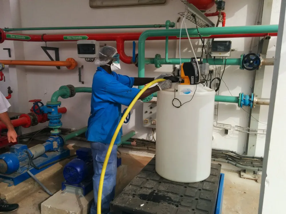 Chlorination and dosing equipment for drinking water treatment