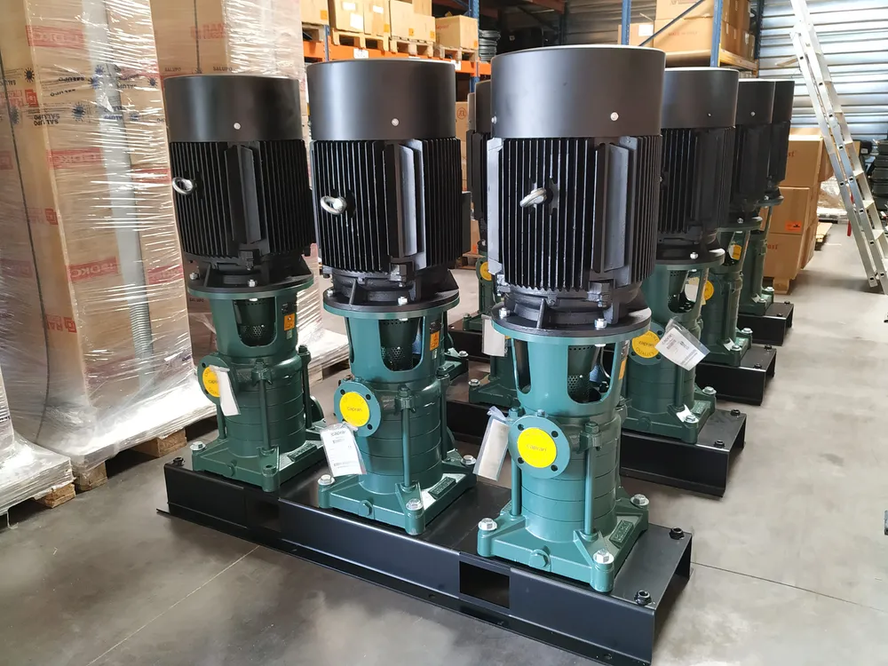 Pumping equipment prepared for water projects
