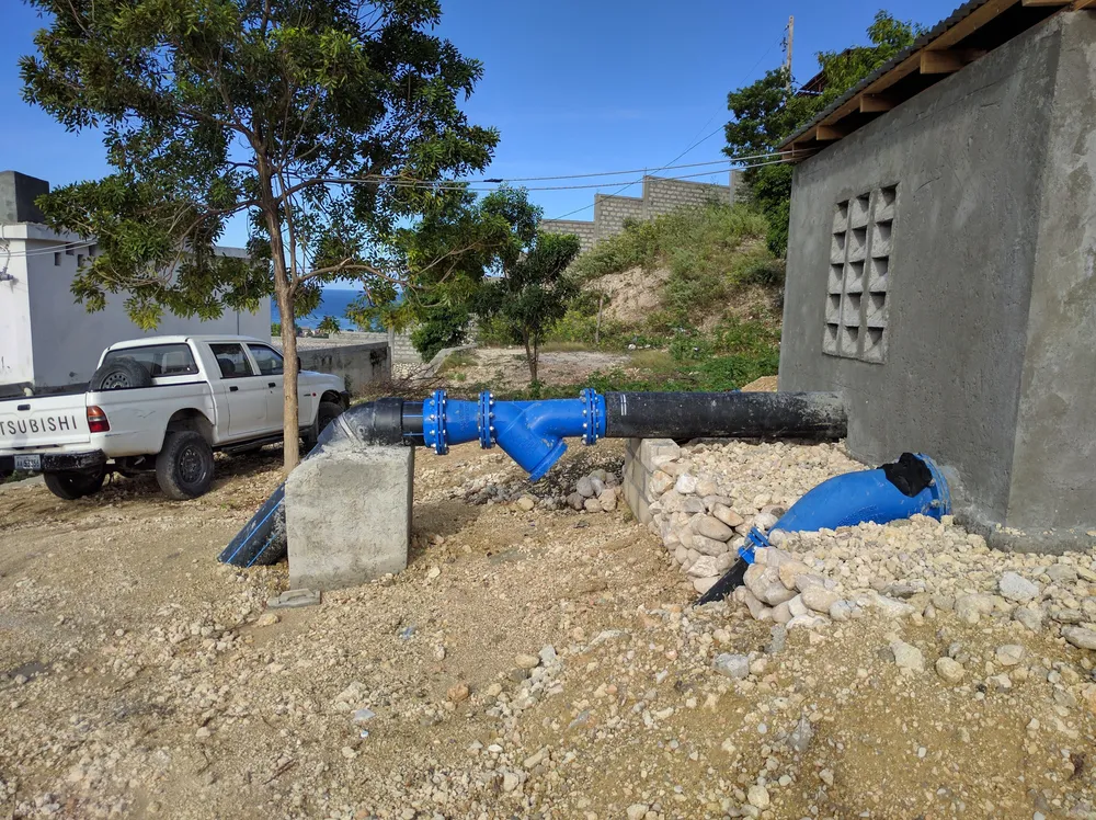 Drinking water pipework and infrastructure on site