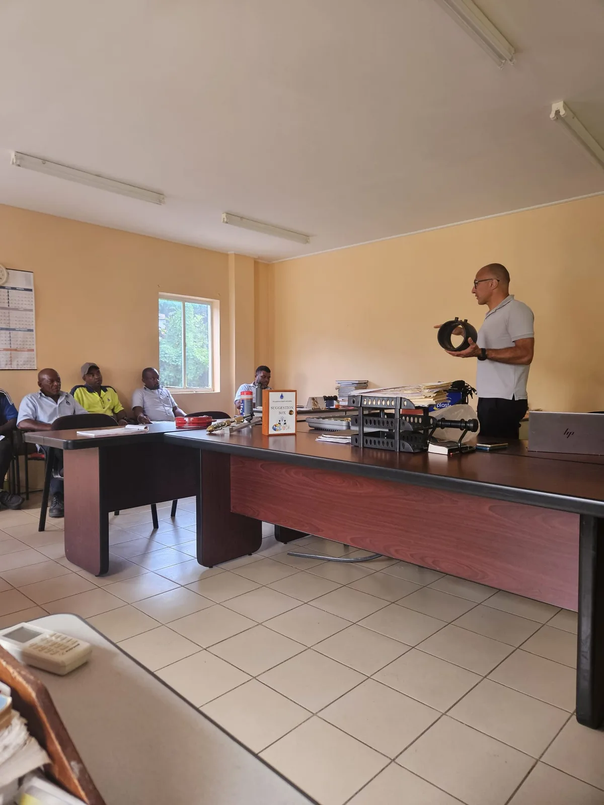 Field training session and technical knowledge transfer