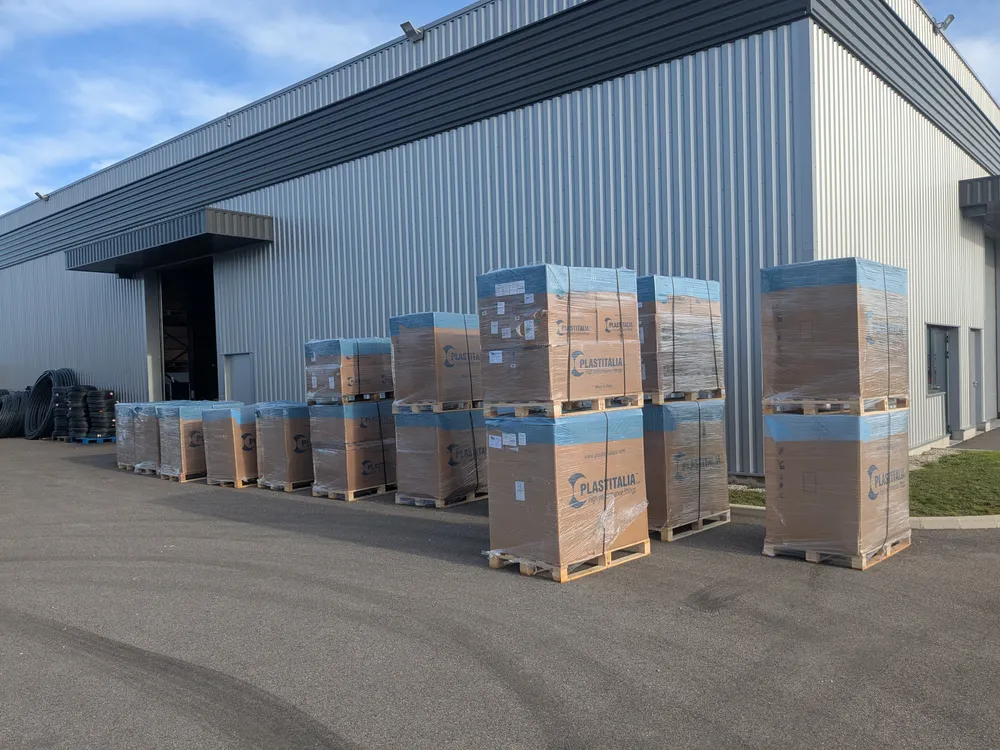 Pipework and water infrastructure materials ready for export
