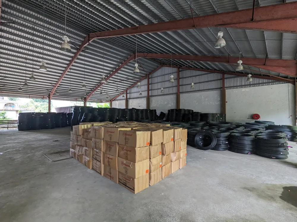Drip irrigation field installation