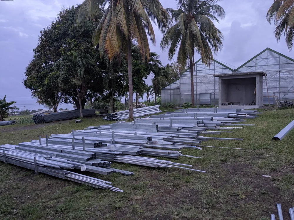 Irrigation filtration station prepared for field operations