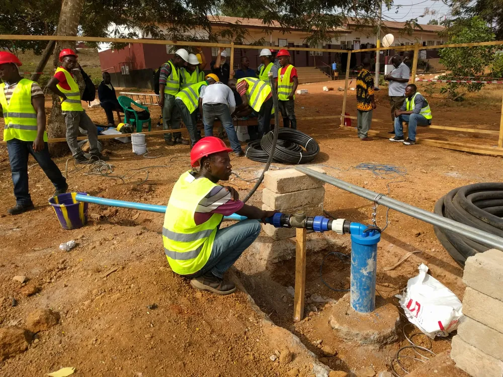 Irrigation equipment and logistics preparation for agricultural projects