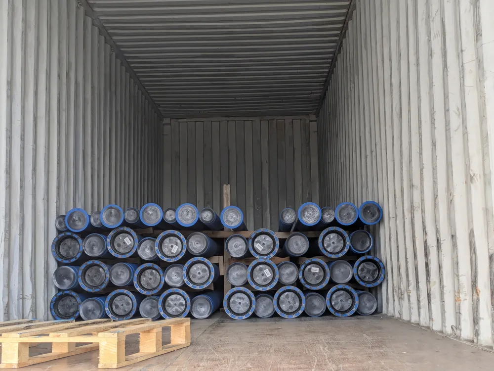 Equipment prepared before shipment for export logistics