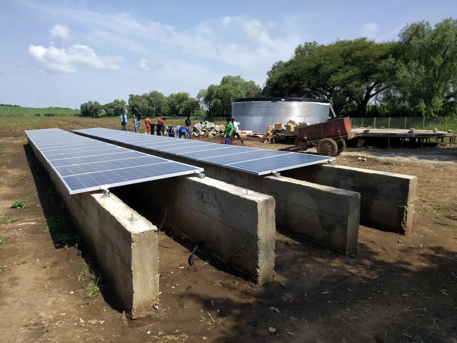 Solar pumping system for on-farm irrigation